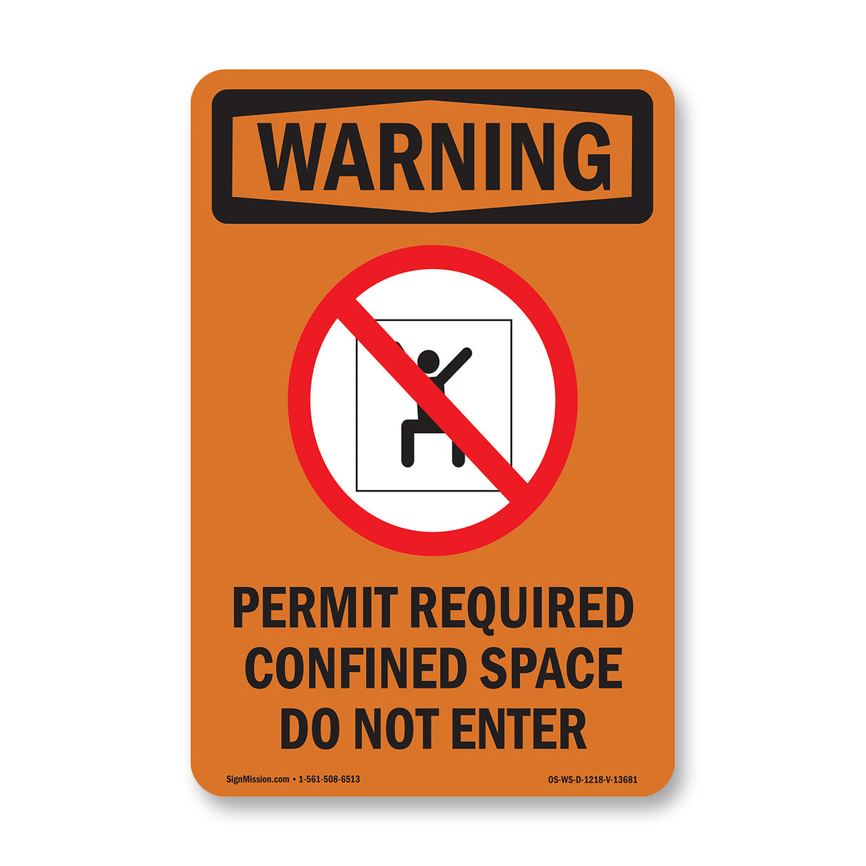 Permit Required Confined With Symbol