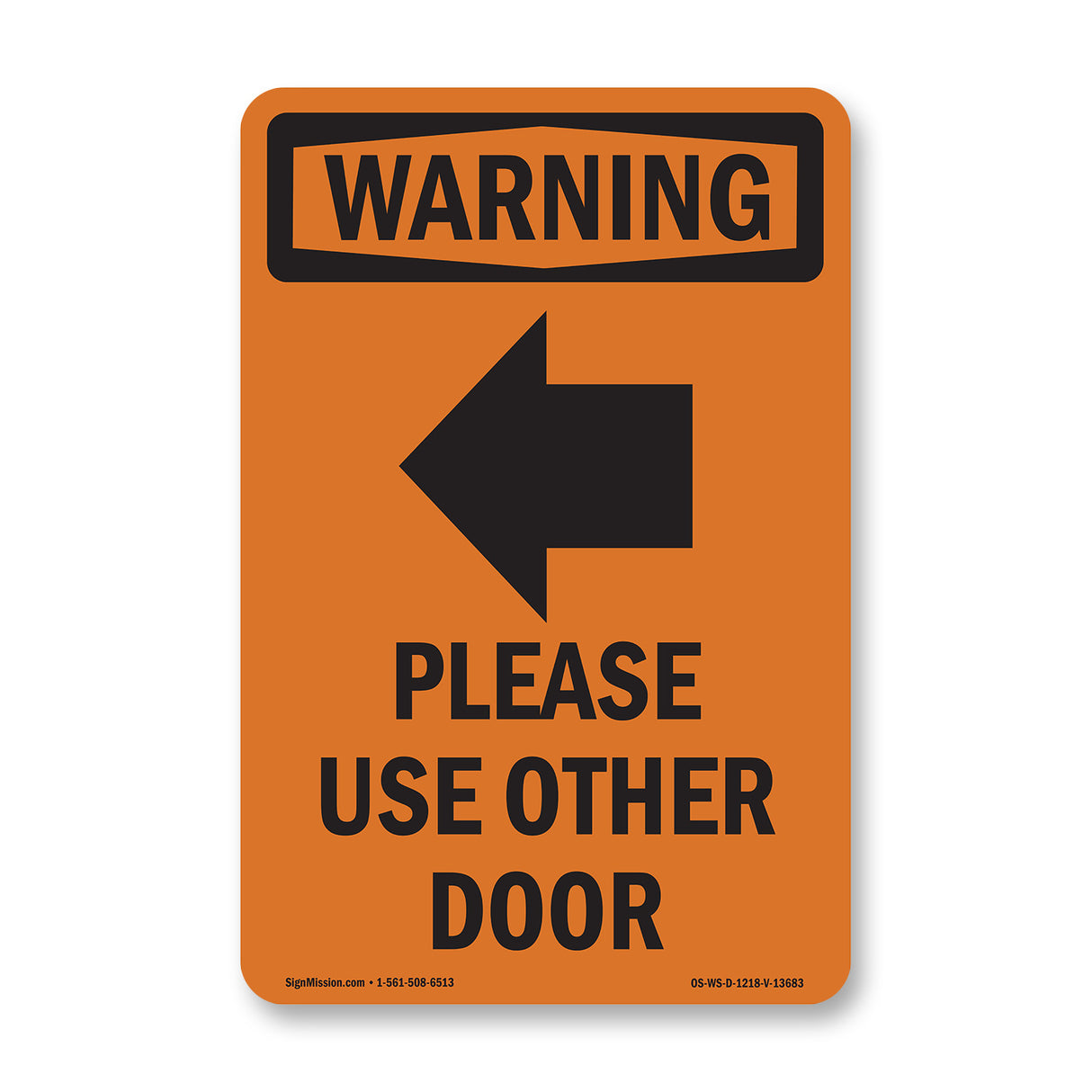 Please Use Other Door With Symbol