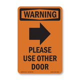 Please Use Other Door With Symbol