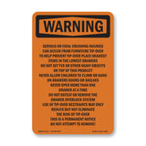 Tip-Over Hazard Do Not Attempt To Remove