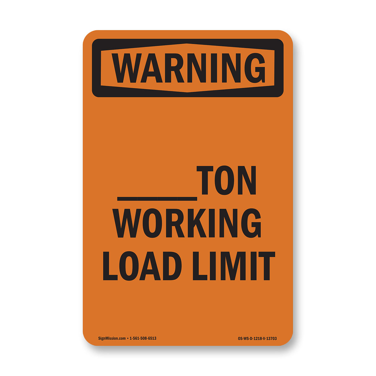 ____Ton Working Load Limit