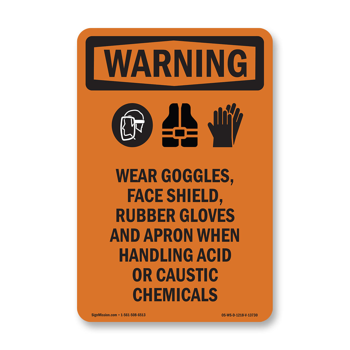 Wear Goggles, Face With Symbol| Ãƒâ€šÃ‚Â Made in the USA