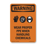 Wear Proper PPE Handling Chemicals