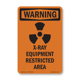 X-Ray Equipment Restricted Area With Symbol