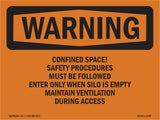 Confined Space! Safety Procedures