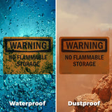 No Flammable Storage