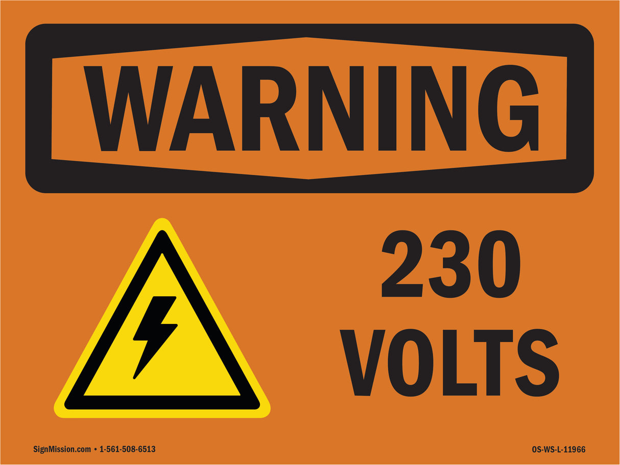 230 Volts With Symbol