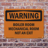 Boiler Room Mechanical Room Not An Exit