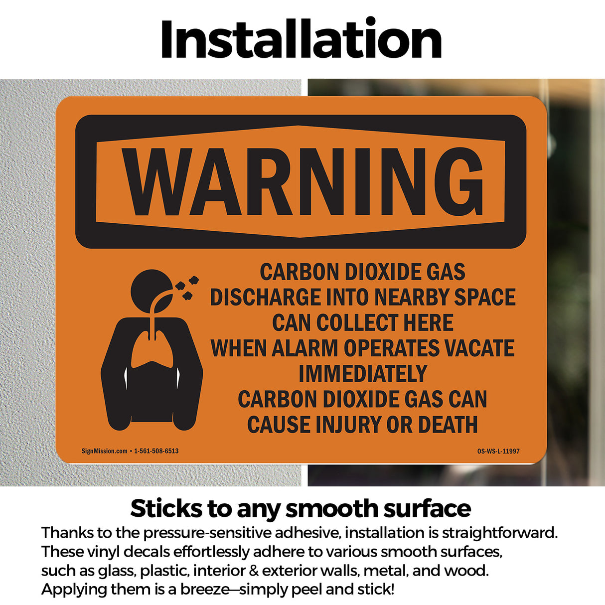 Carbon Dioxide Gas Discharge With Symbol