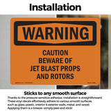 Caution Beware Of Jet Blast Props And Rotors