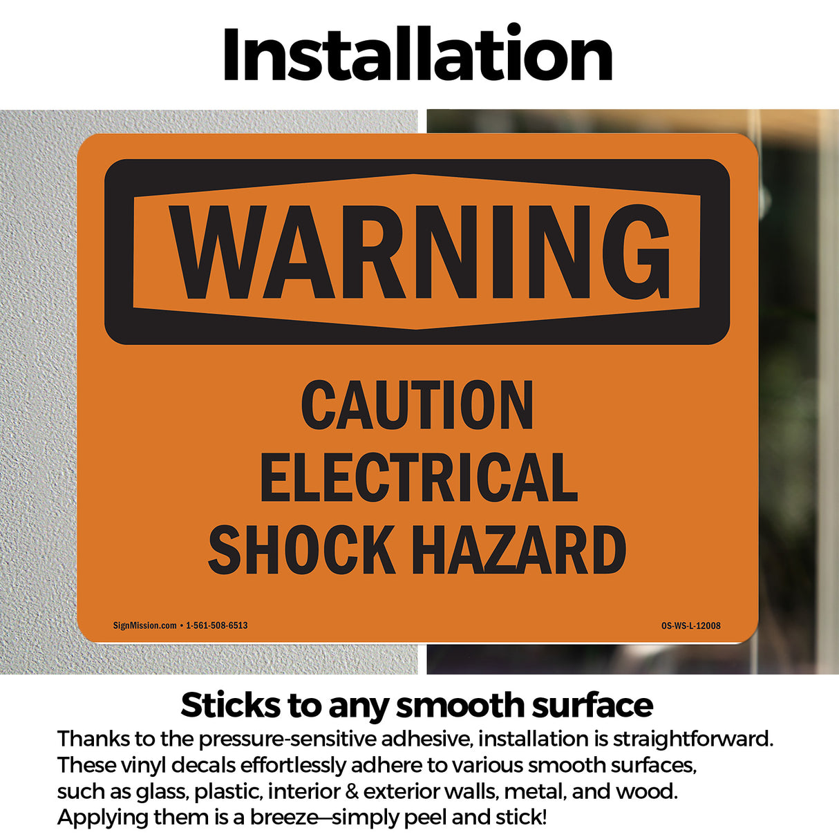 Caution Electrical Shock Hazard