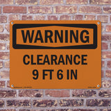 Clearance 9 Ft 6 In