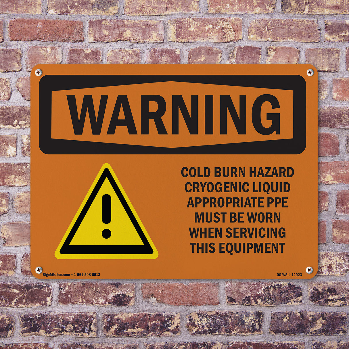 Cold Burn Hazard Cryogenic Liquid With Symbol