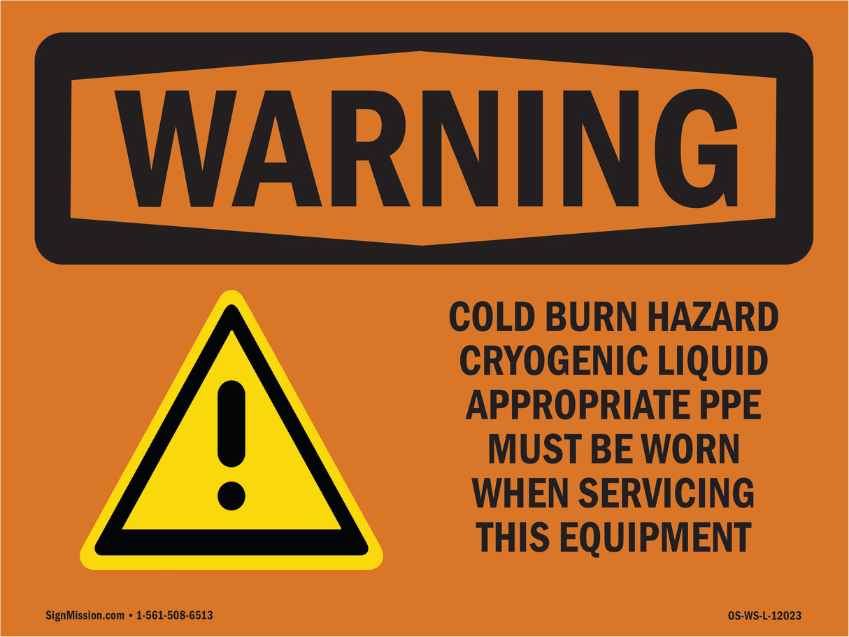 Cold Burn Hazard Cryogenic Liquid With Symbol