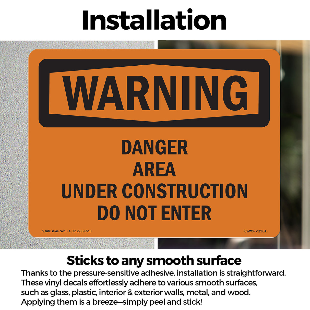 Danger Area Under Construction Do Not Enter