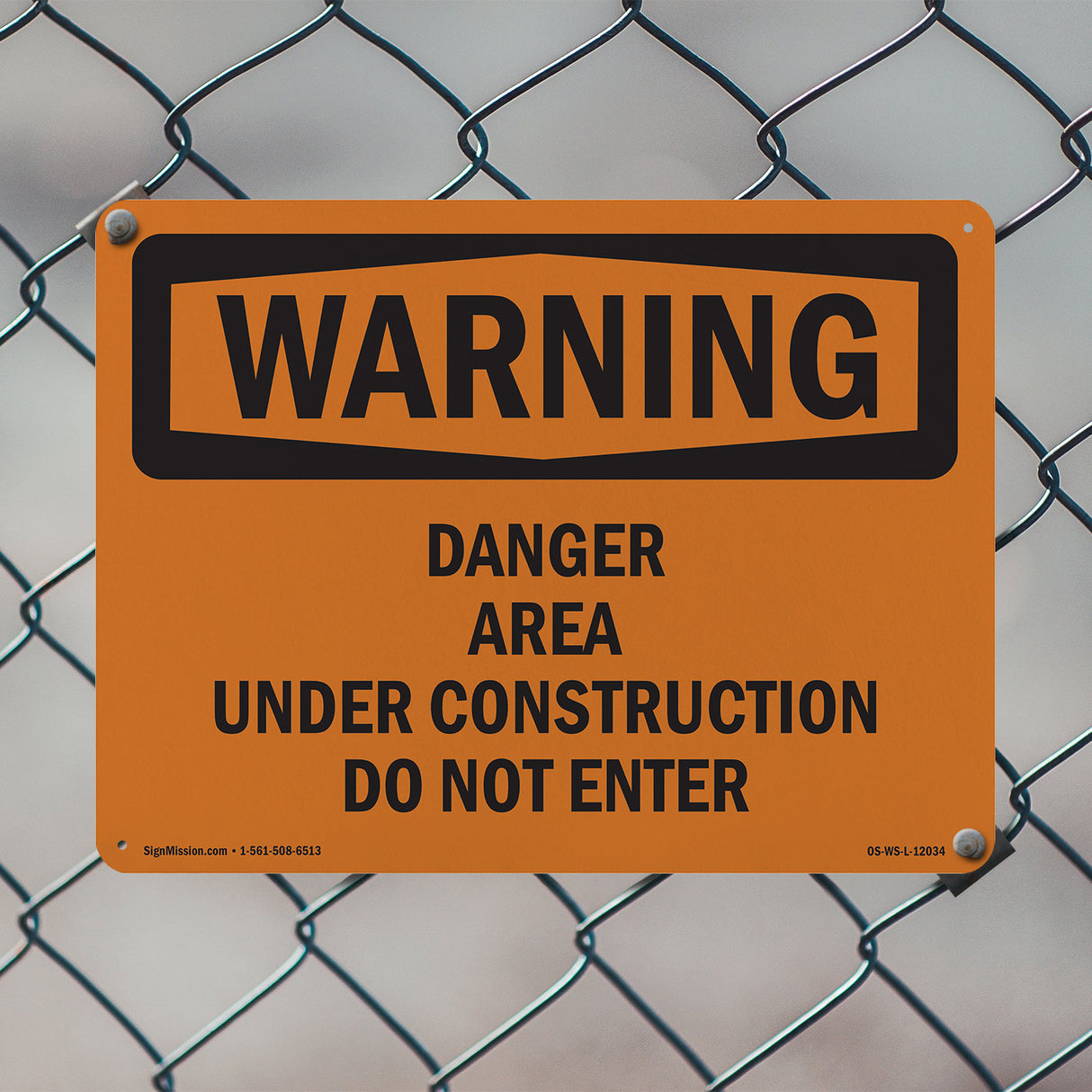 Danger Area Under Construction Do Not Enter