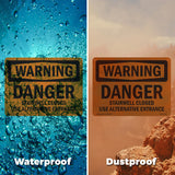 Danger Stairwell Closed Use Alternative Entrance