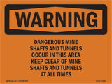 Dangerous Mine Shafts And Tunnels Occur