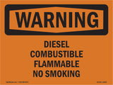 Diesel Combustible Flammable No Smoking