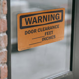 Door Clearance ____ Feet ____ Inches