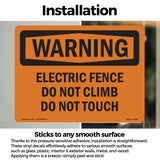 Electric Fence Do Not Climb Do Not Touch