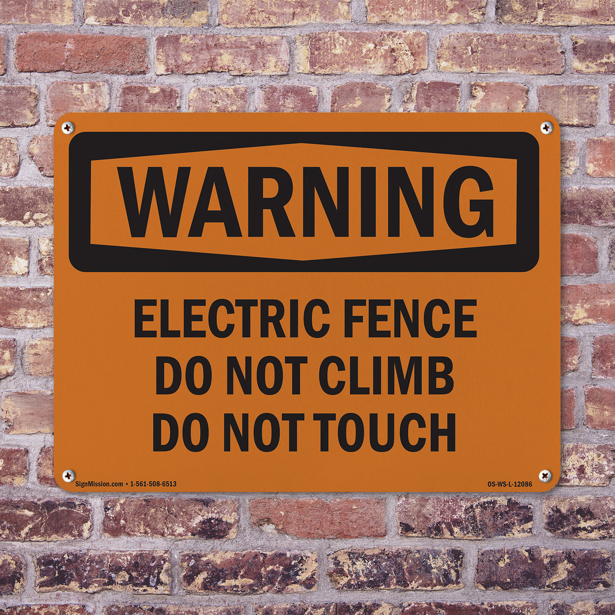 Electric Fence Do Not Climb Do Not Touch