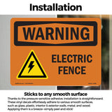 Electric Fence With Symbol