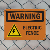 Electric Fence With Symbol