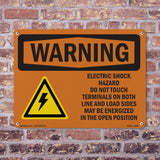 Electric Shock Hazard Do Not With Symbol