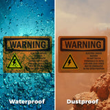 Electric Shock Hazard Do Not With Symbol