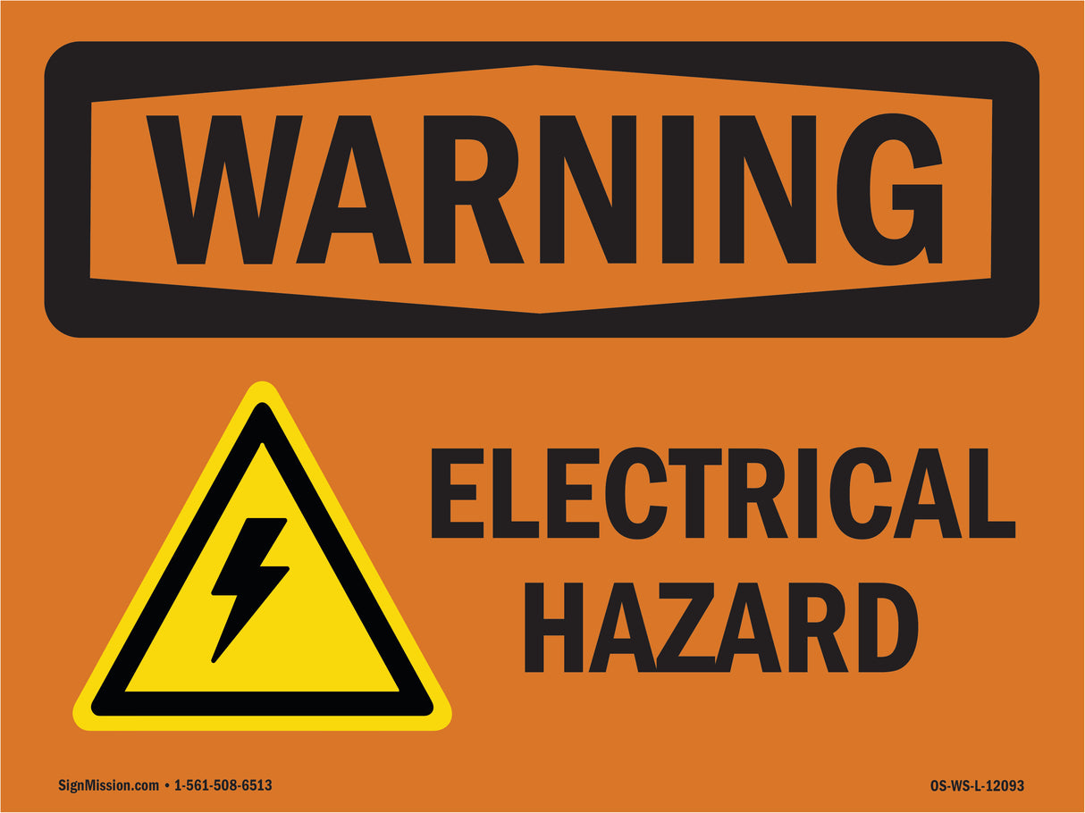 Electrical Hazard With Symbol