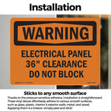 Electrical Panel 36 Clearance Do Not Block