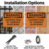 Electrical Panel 36 Clearance Do Not Block