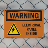 Electrical Panel Inside With Symbol