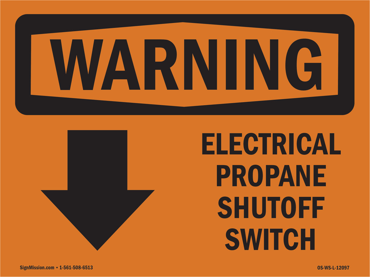 Electrical Propane Shutoff Switch With Symbol