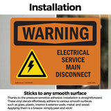 Electrical Service Main Disconnect With Symbol