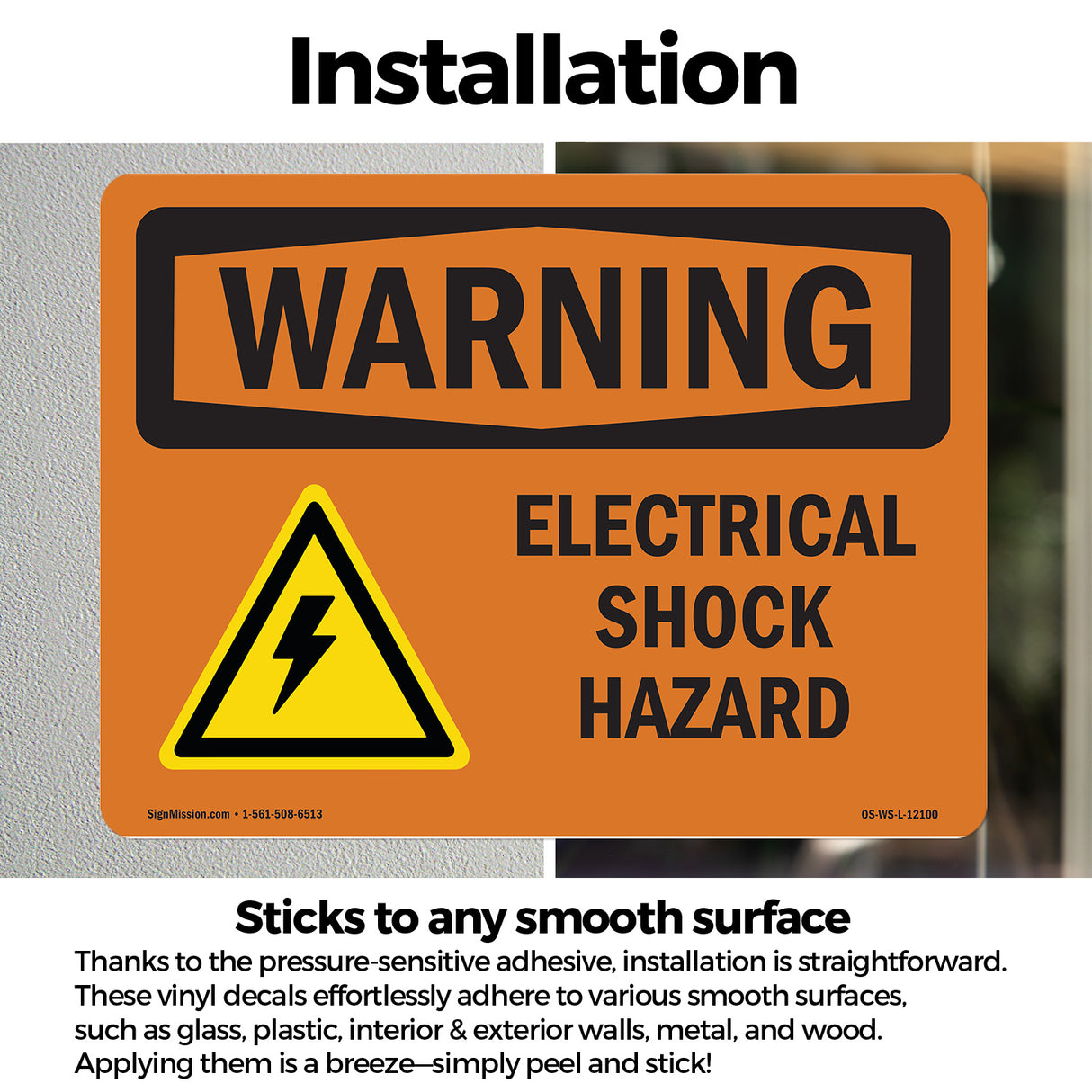 Electrical Shock Hazard With Symbol