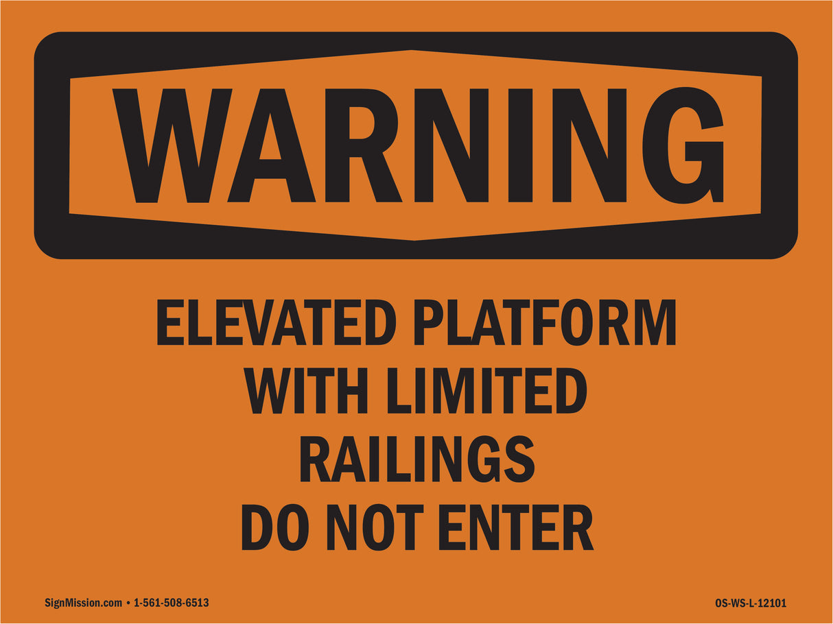 Elevated Platform With Limited Railings