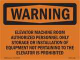 Elevator Machine Room Authorized Personnel