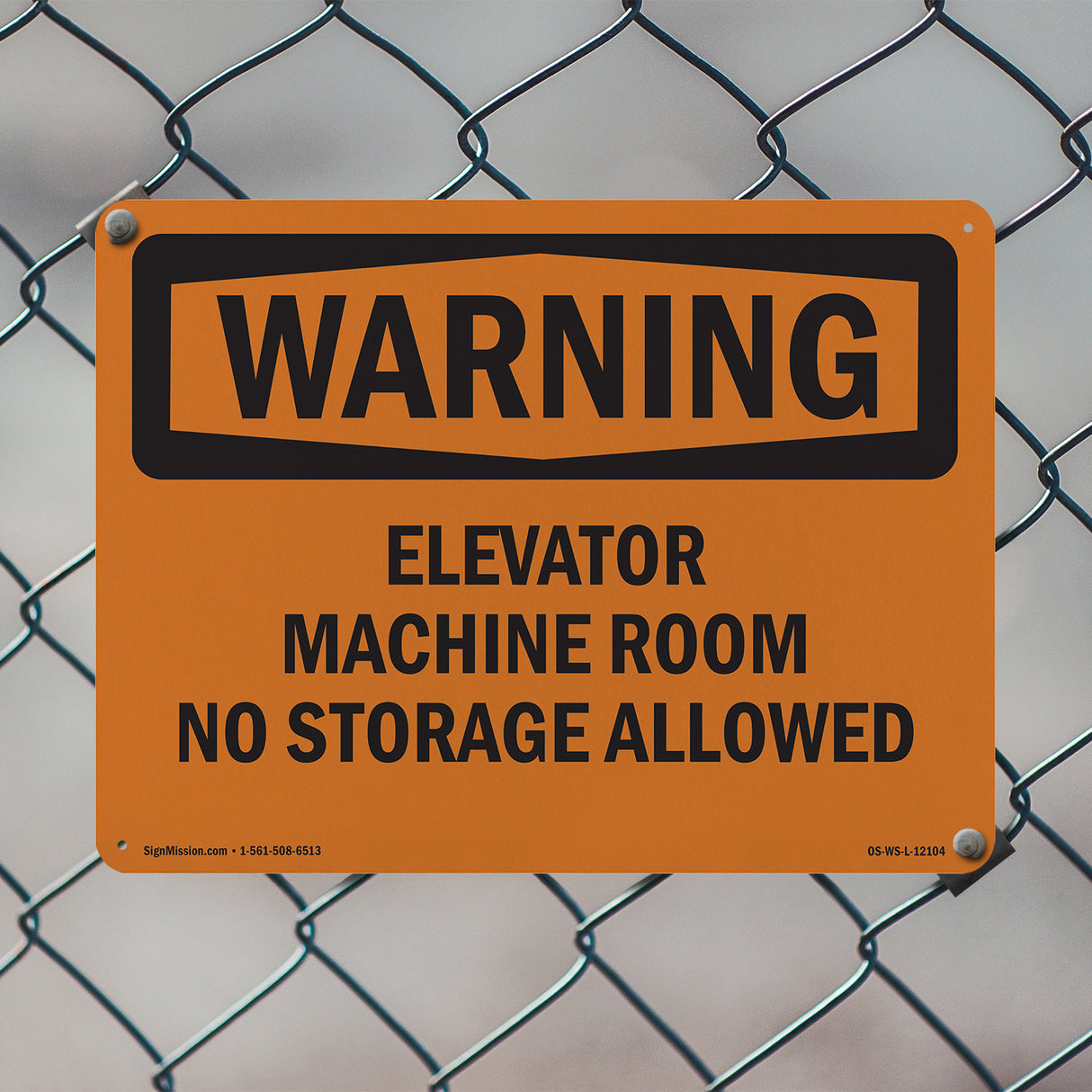 Elevator Machine Room No Storage Allowed