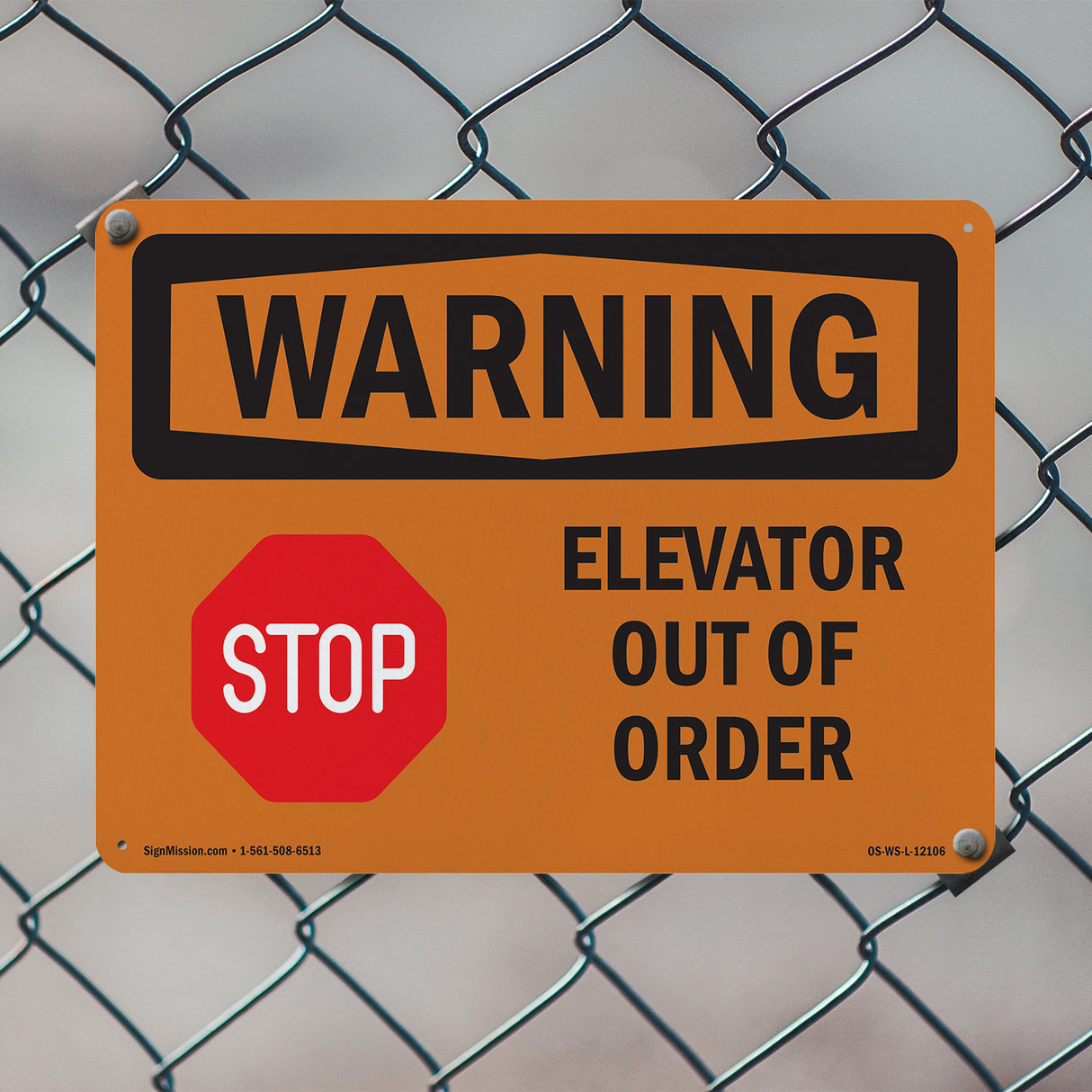 Elevator Out Of Order With Symbol