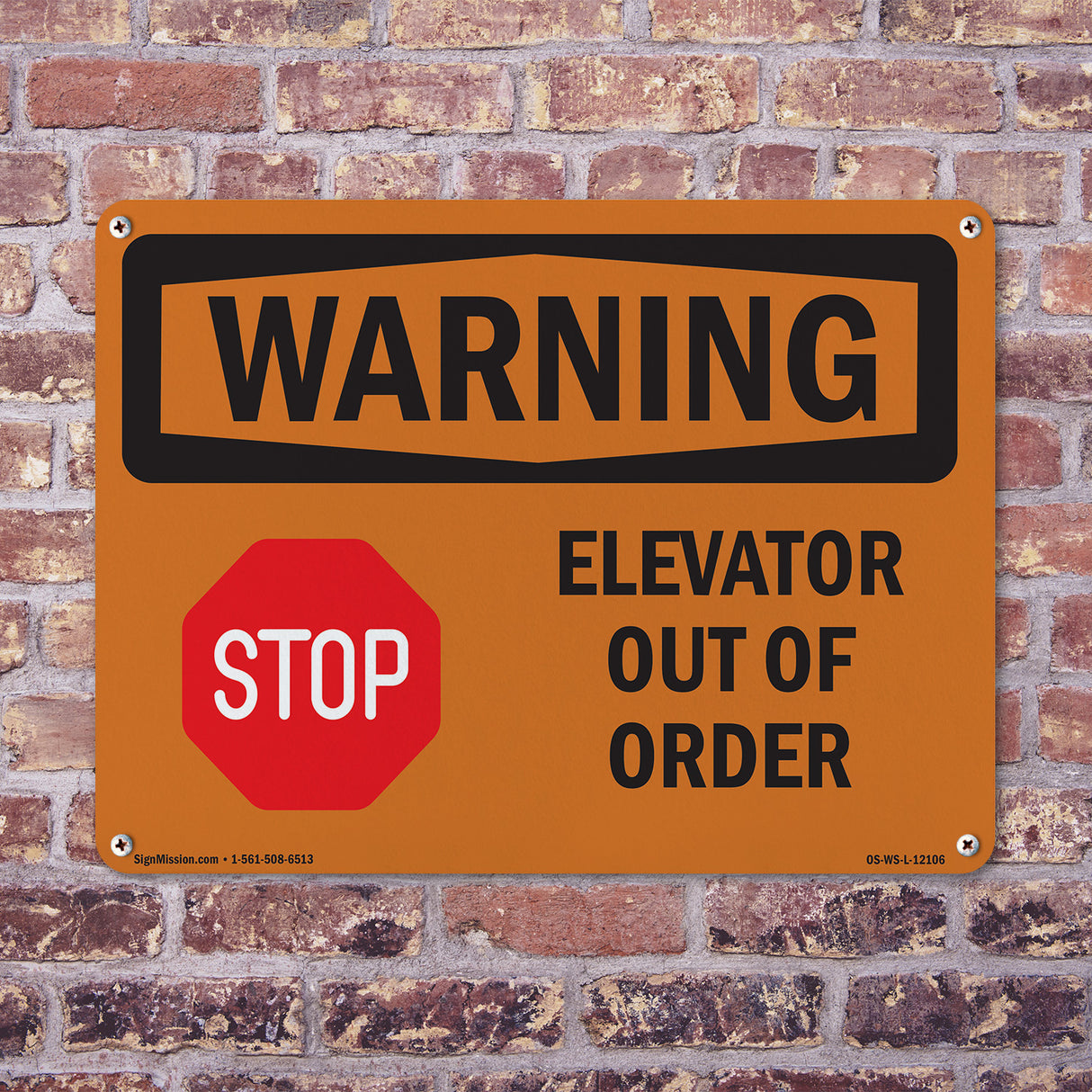 Elevator Out Of Order With Symbol