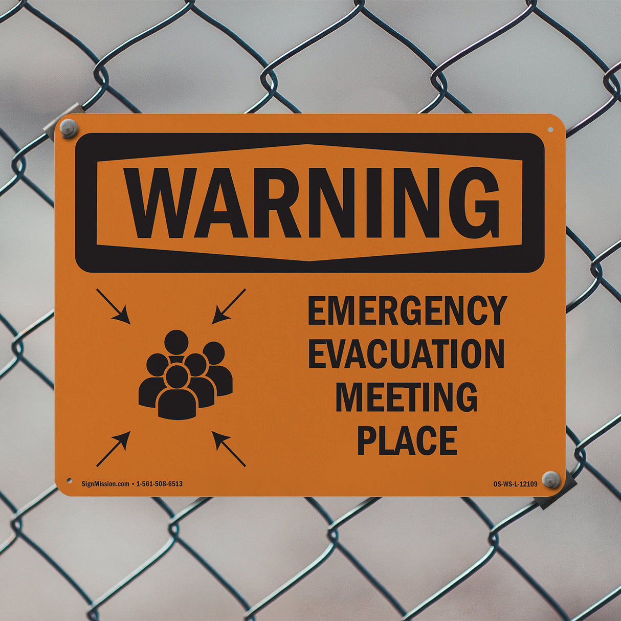 Emergency Evacuation Meeting Place With Symbol