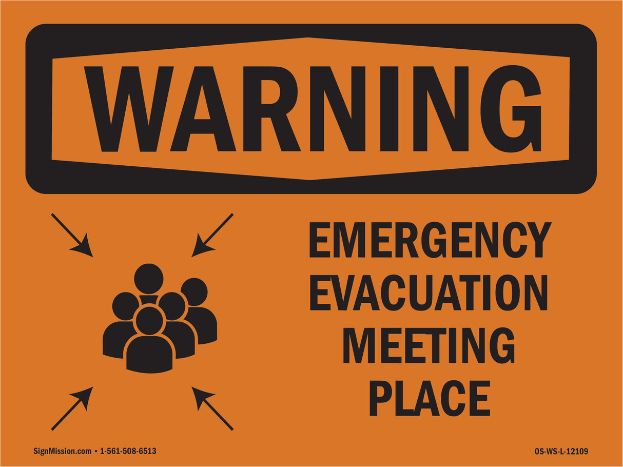Emergency Evacuation Meeting Place With Symbol