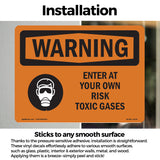 Enter At Your Own Risk Toxic Gases With Symbol