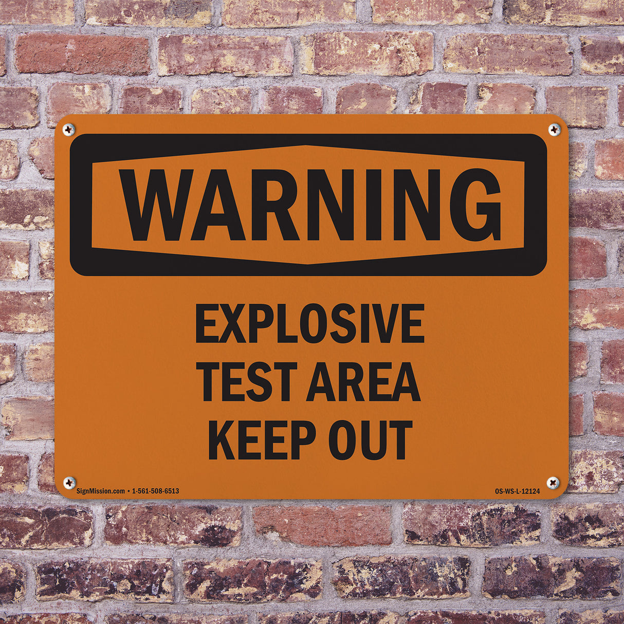 Explosive Test Area Keep Out