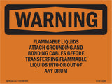 Flammable Liquids Attach Grounding And Bonding