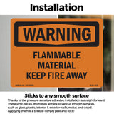 Flammable Material Keep Fire Away