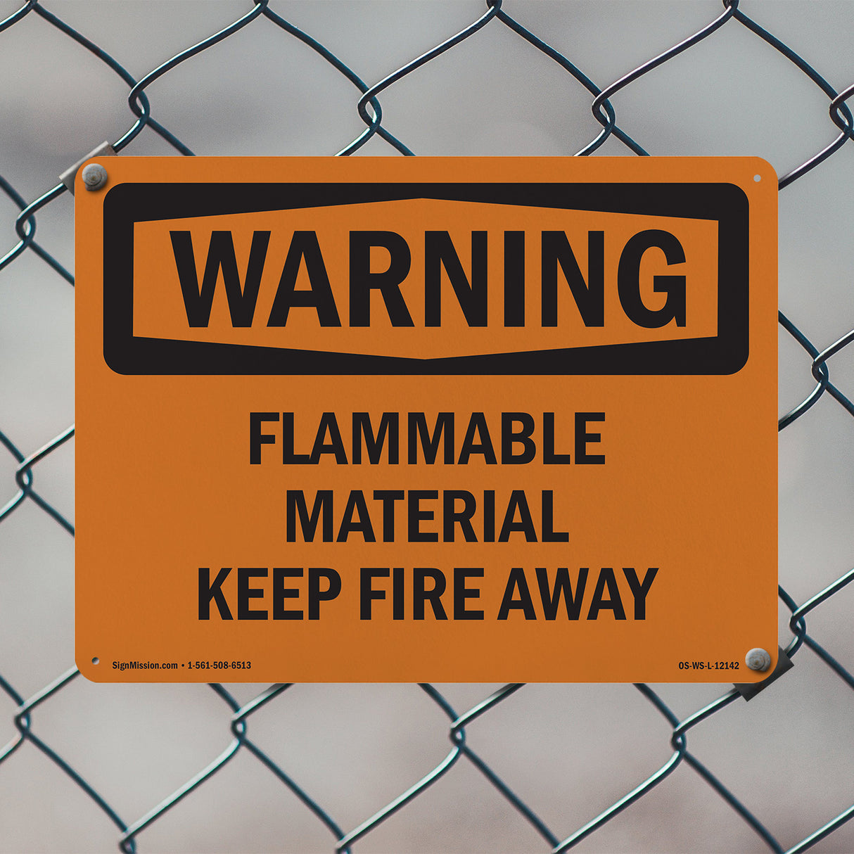 Flammable Material Keep Fire Away
