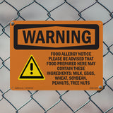 Food Allergy Notice Please Be With Symbol